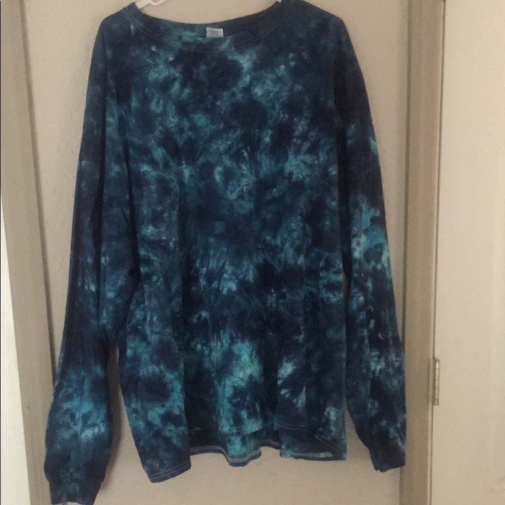 Long Sleeve Custom Hand Dyed Long Sleeve Gildan T
